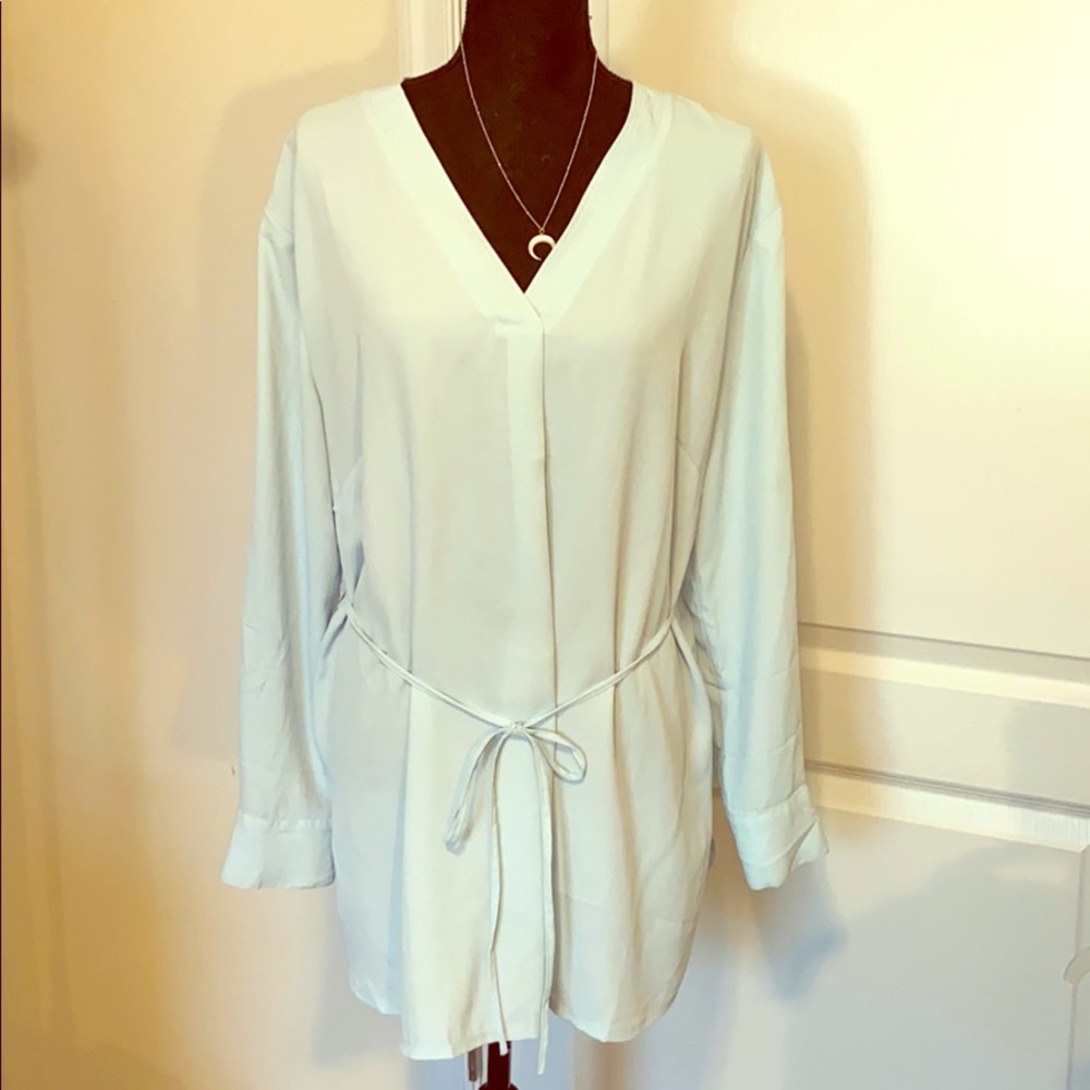 Motherhood Maternity sea salt blue tunic L (056)